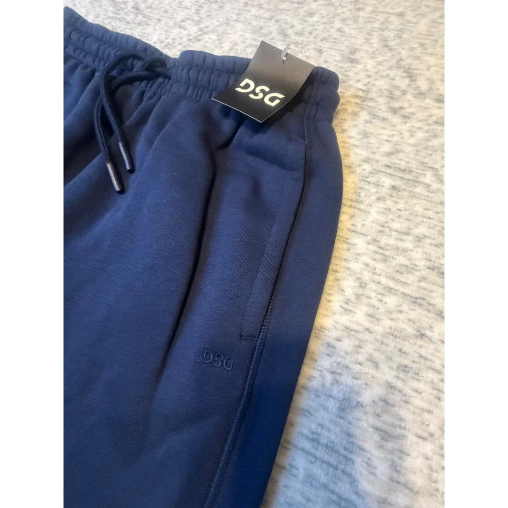 DSG Mens Classic Fleece Cinch Pant University‎ Navy Size S NWT
